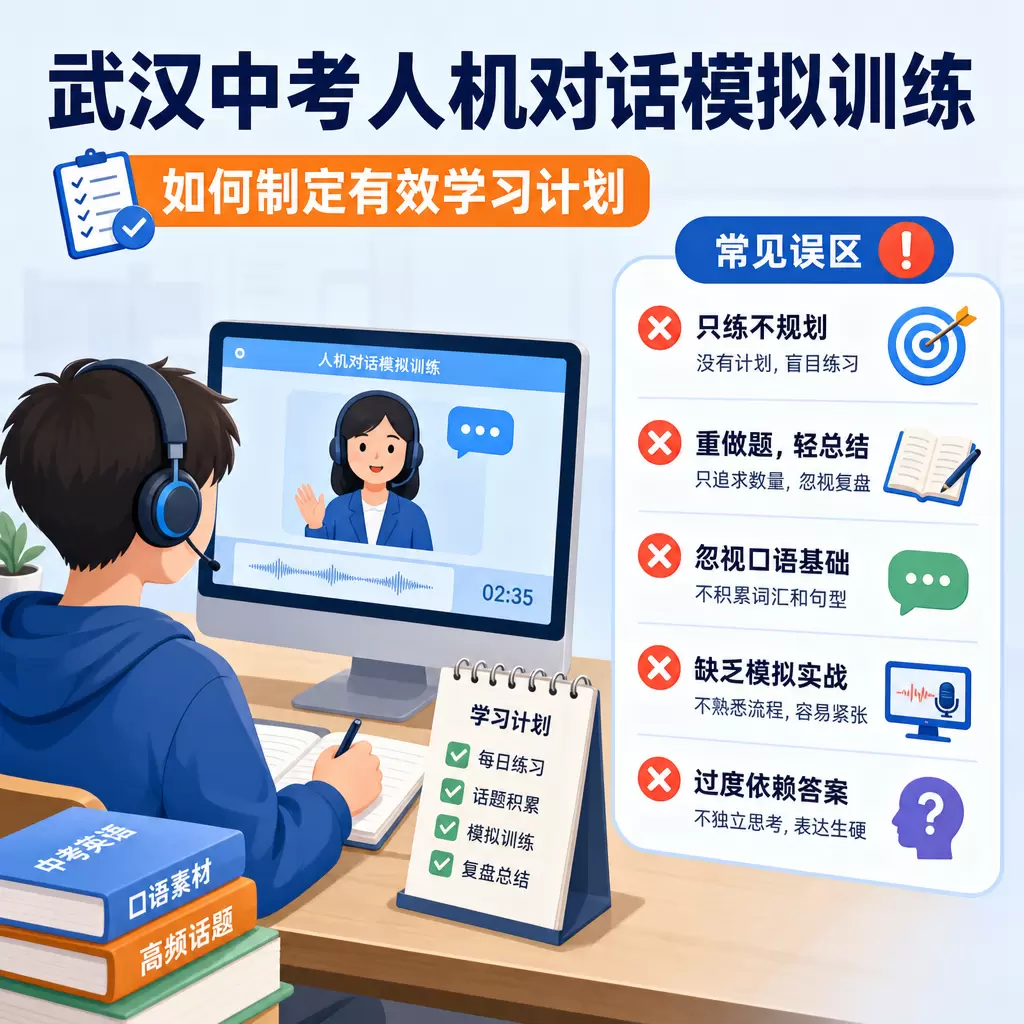 武汉中考人机对话模拟训练，如何制定有效学习计划