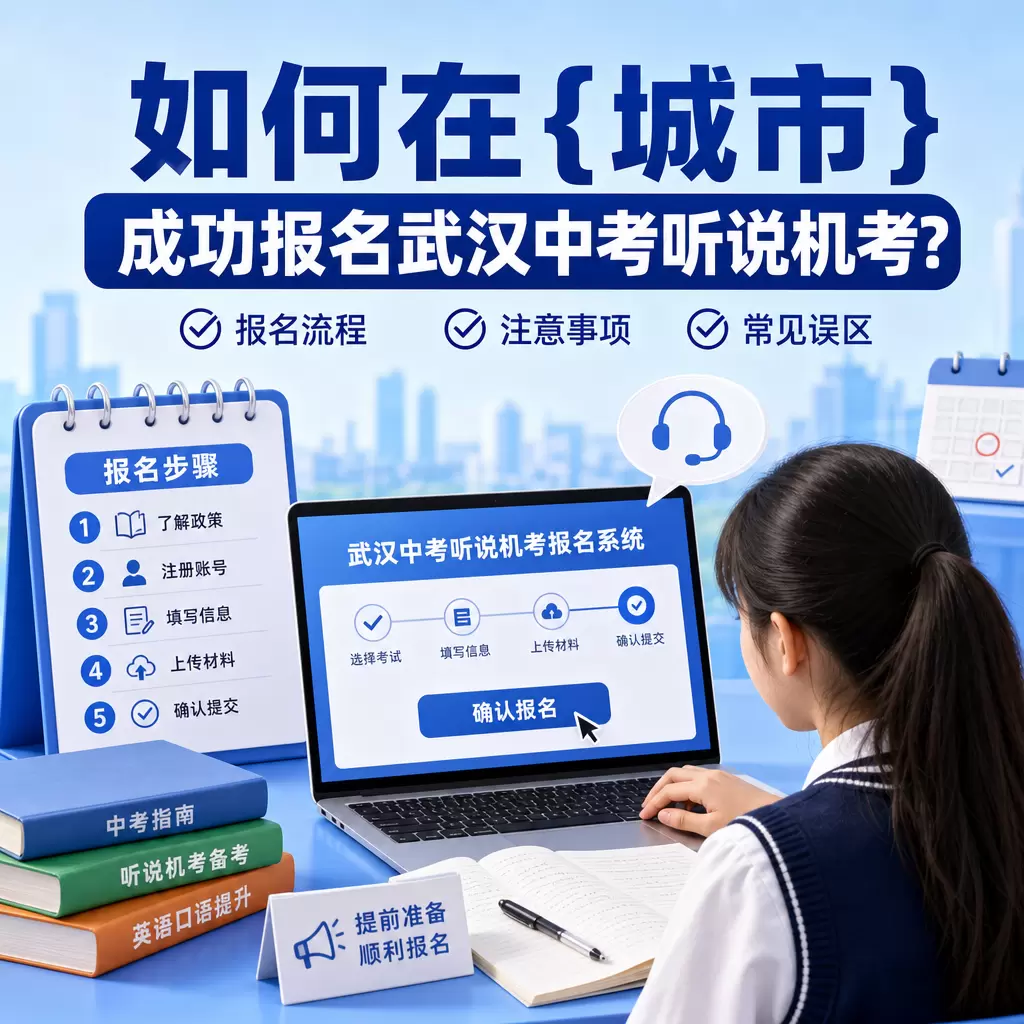 如何在黄梅成功报名武汉中考听说机考?