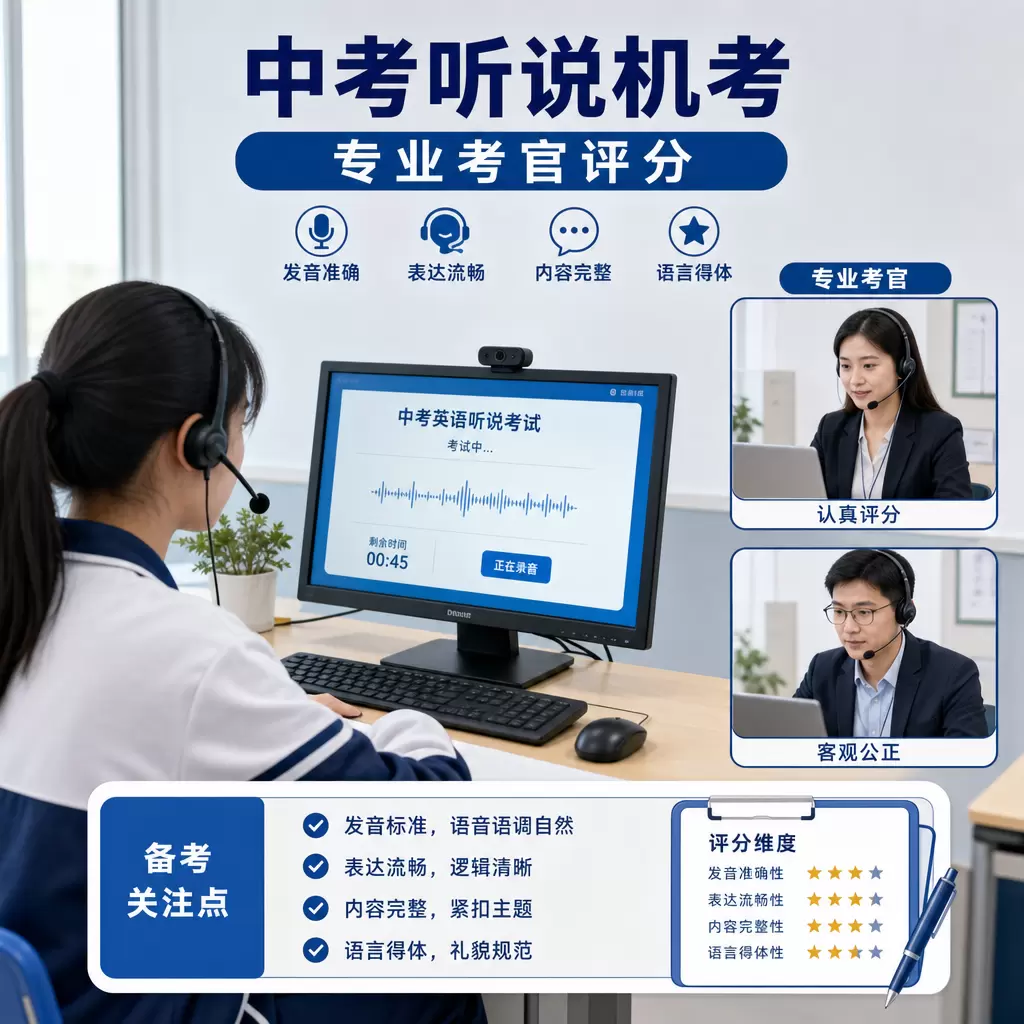 黄梅考生必看：武汉中考听说机考报名流程详解