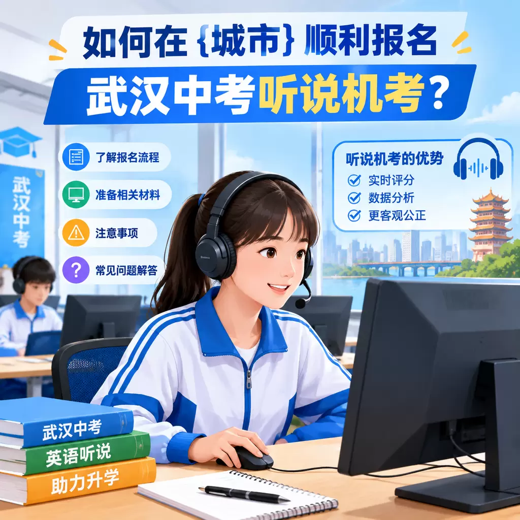 如何在黄梅顺利报名武汉中考听说机考？