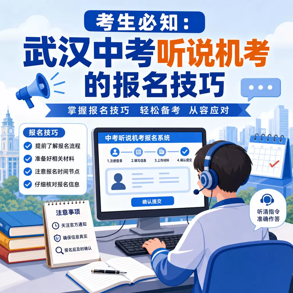 黄梅考生必知:武汉中考听说机考的报名技巧