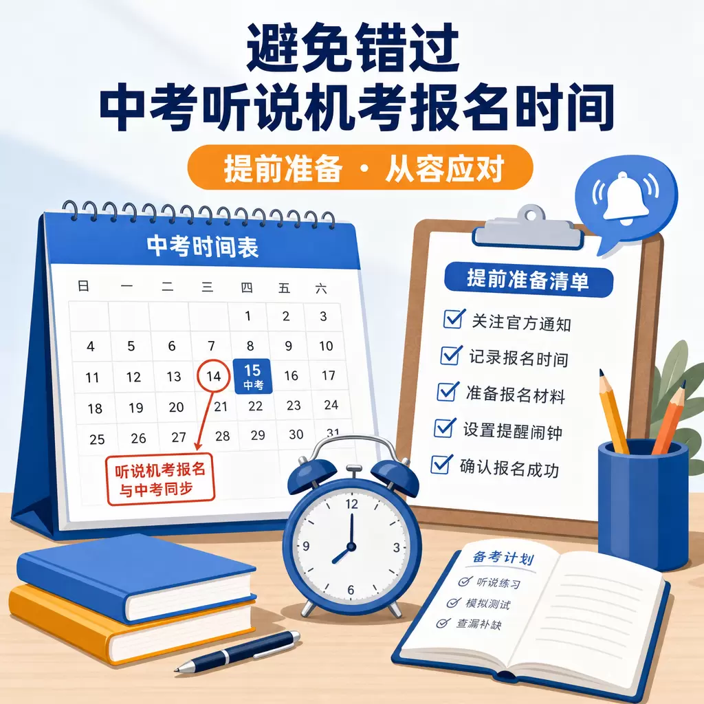如何避免错过武汉中考听说机考报名时间与中考同步？
