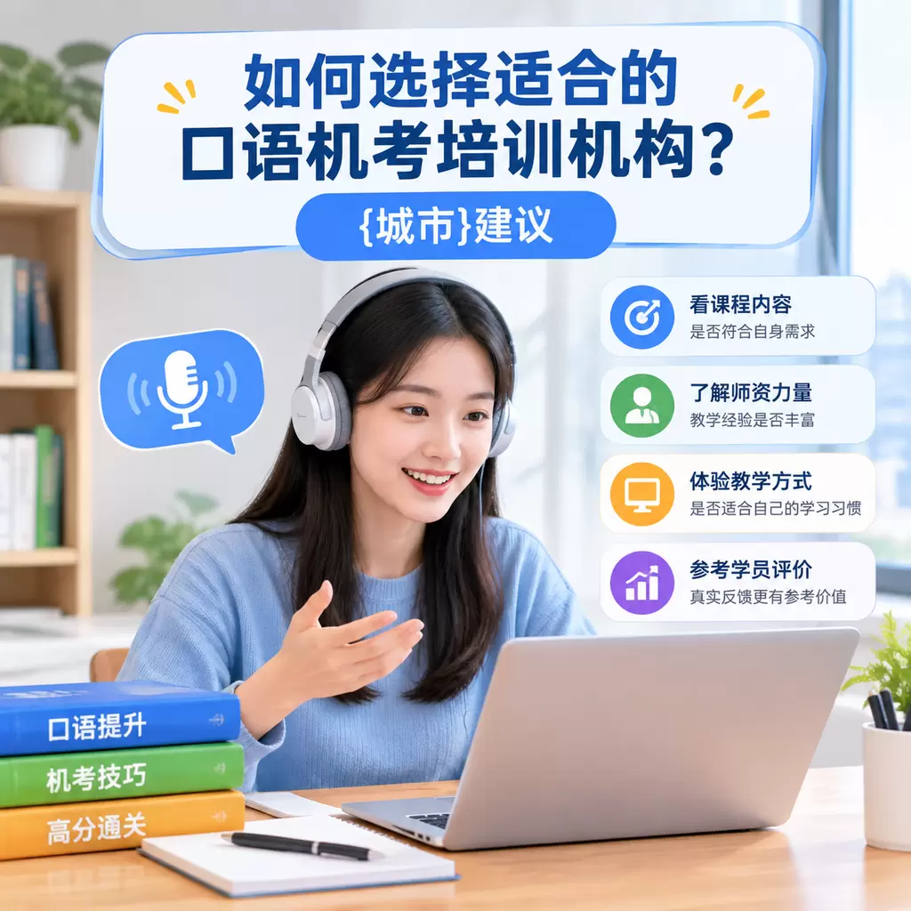 如何选择适合的口语机考培训机构?黄梅建议