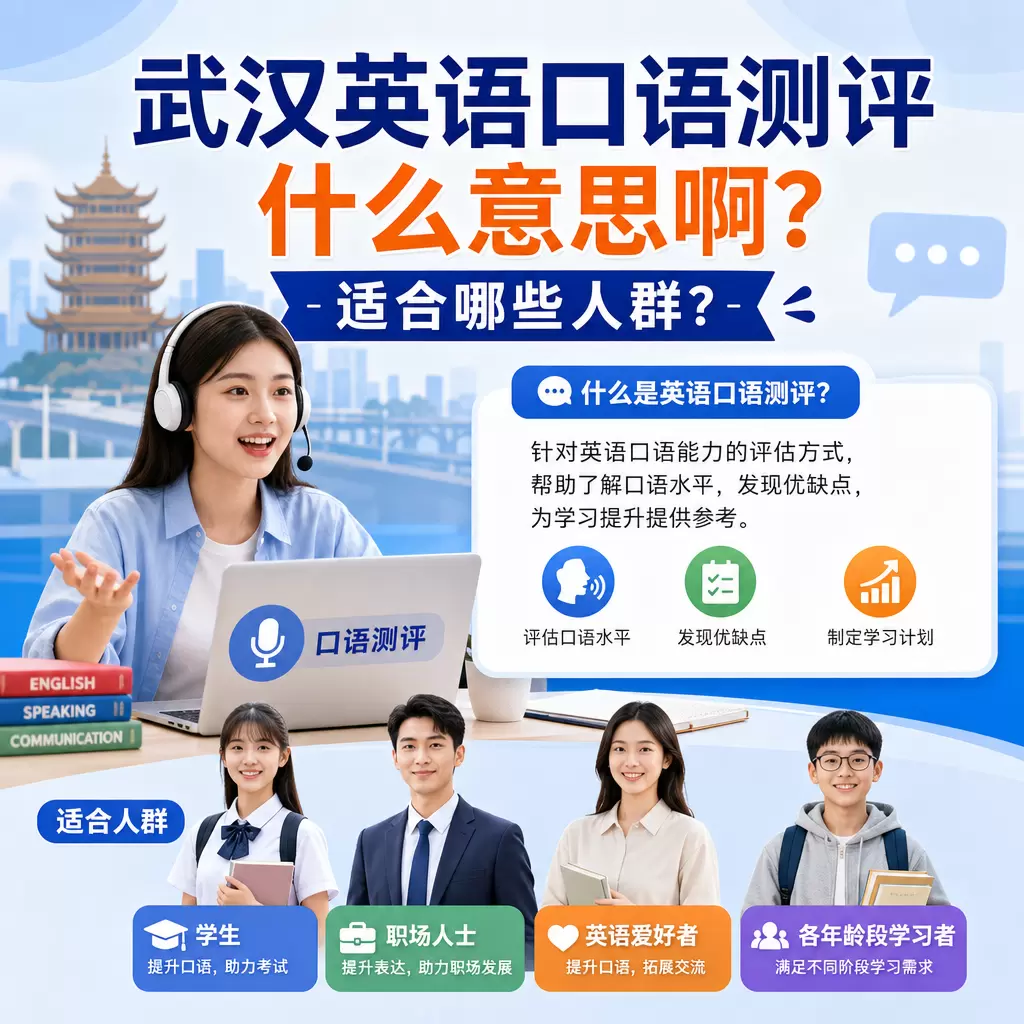 武汉英语口语测评什么意思啊？适合哪些人群？