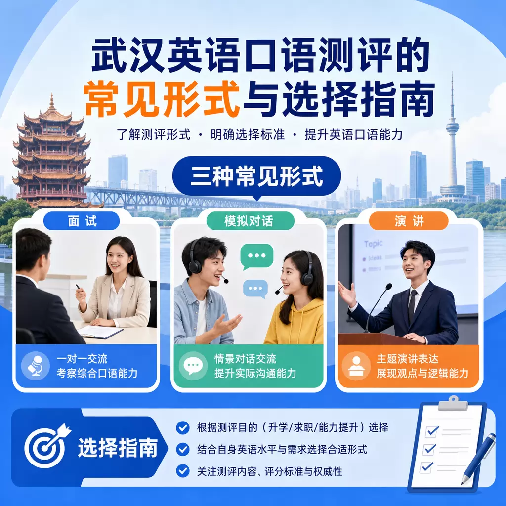武汉英语口语测评的常见形式与选择指南